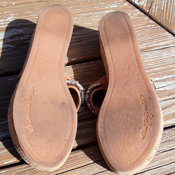 Sam Edelman Randi Wedge Flip Flops 6.5 - Picture 4 of 4